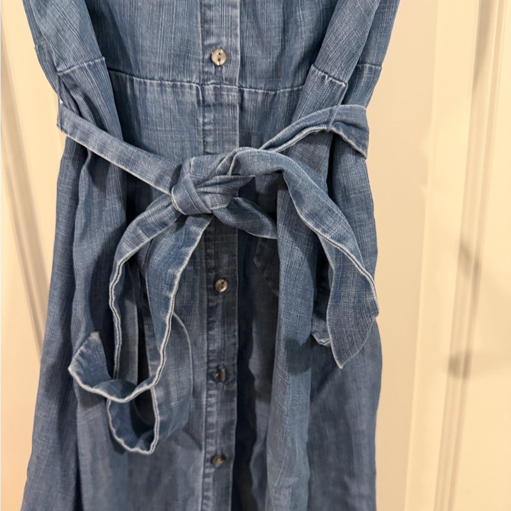 Ann Taylor Blue Midi Dress - Picture 4 of 5